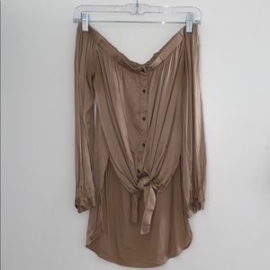 HAUTE HIPPY SMALL S SILK LONG SLEEVE BLOUSE TOP